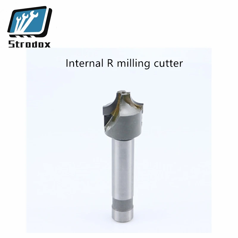 Tungsten steel cemented carbide internal R milling cutter straight shank concave arc angle r chamfering knife R10R2R3R4R5R6R7R8