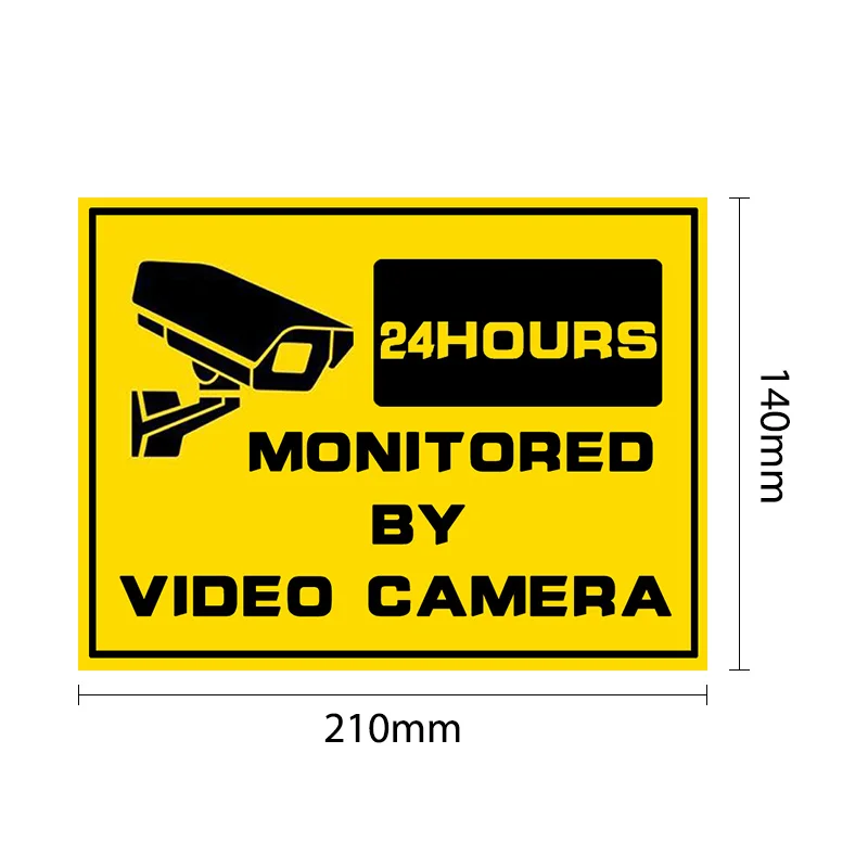 Warning Security Signs-Window Stickers CCTV Camera HOME Security-24hr Surveillance System CCTV Alert  Sign
