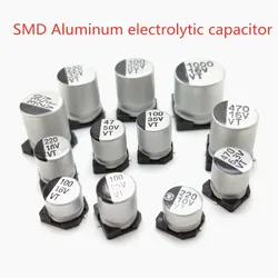 20 piezas 35 v100uf nuevo alta calidad SMD condensadores electrolíticos de aluminio 100 uf 35 v X7.7 6,3 MM de tamaño
