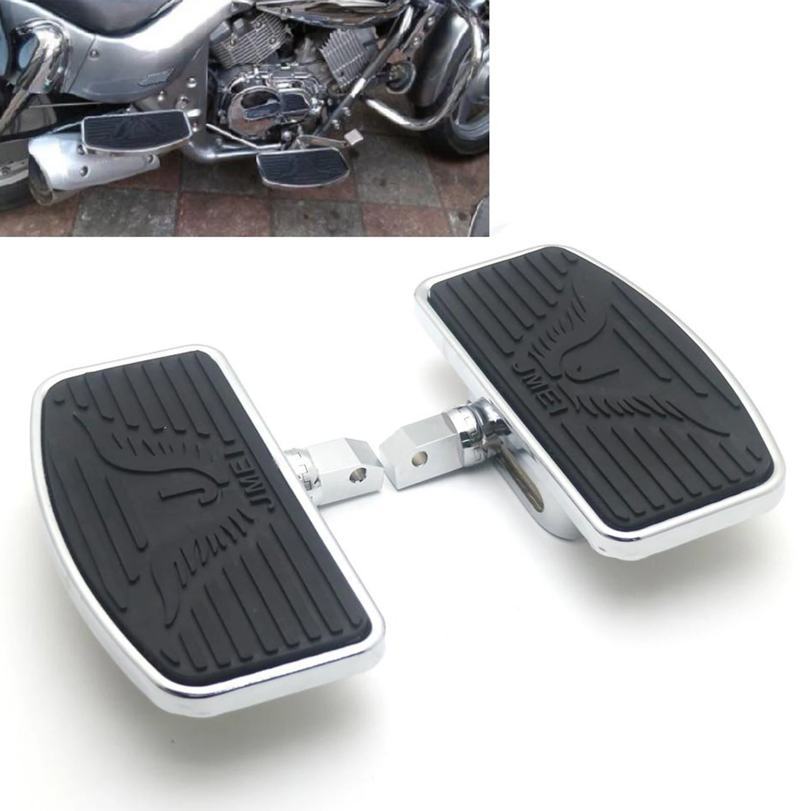 Motorcycle Foot Pegs pedal Motorbike Footboard Footrest for Honda VTX1300 VTX1800 SHADOW VT750 04-12 ​For SUZUKI VL400 VL800