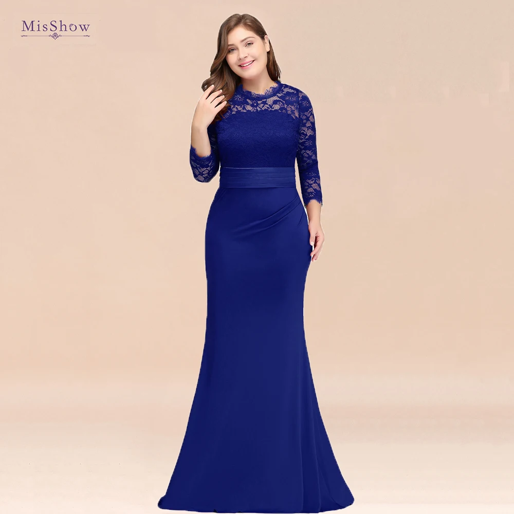 Dobe De Soiree Longue Plus Size Evening Dresses Cheap Red Royal Blue Long Mermaid Evening Party Gown Dress Vestido De Festa