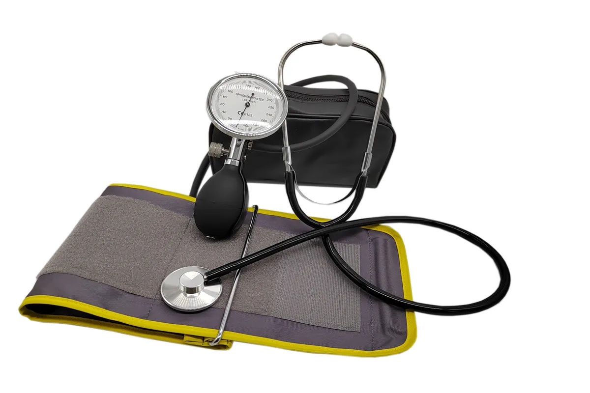 Household Traditional Blood Pressure Gauge With Stethoscope, Liquidless Blood Pressure Gauge, Handheld Precise Measurement,
