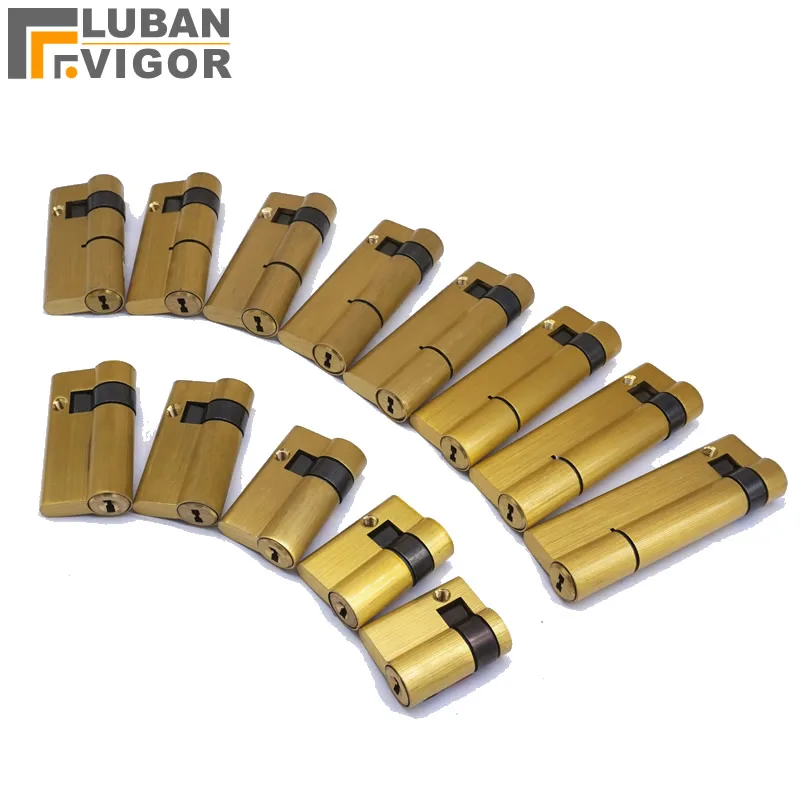 Fingerprint smart Lock cylinder Copper material C-Class Blade lock with 3keys High security One-sided Half lock cylinder