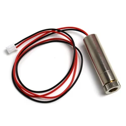 Módulo de punto láser rojo de 650nm y 250mw, longitud Focal ajustable, cabezal láser de máquina de grabado DIY de alta potencia