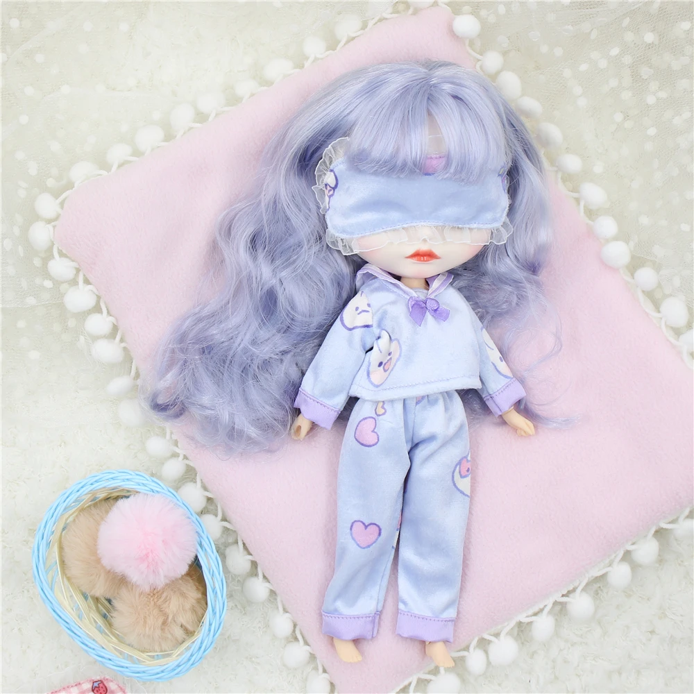 ICY DBS Blyth Doll Pajamas Pink Blue 1/6