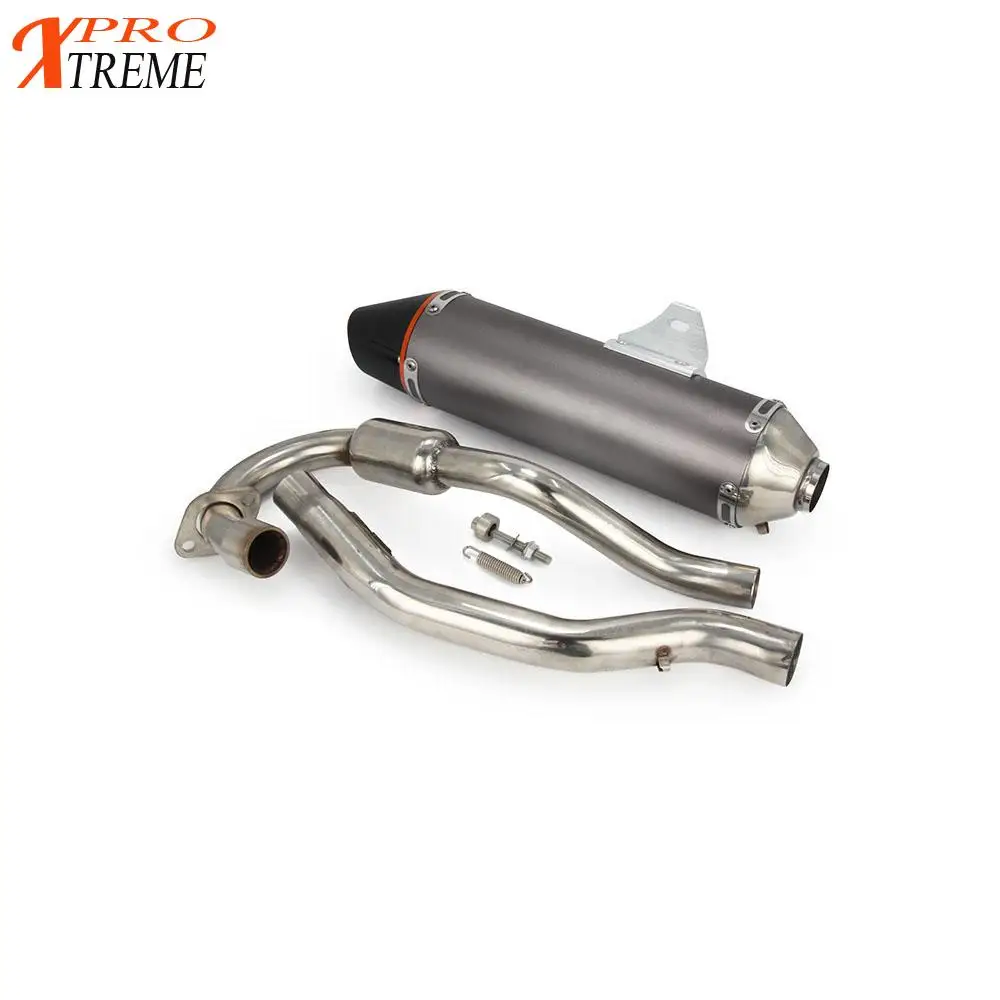 

Motorcycle Aluminum Exhaust Pipe Muffler Slip System On For Honda CRF150F CRF230F 2003-2013 Dirt Bike Motocross Racing Supermoto