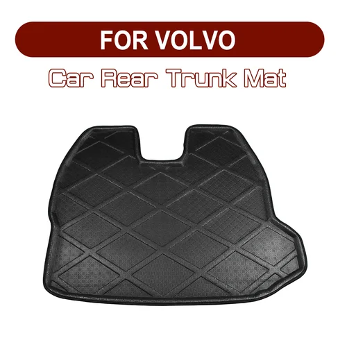 Imagen 2 del producto Para VOLVO C30 S40 S60 S80 V40 V60 XC60 XC90 alfombrilla para maletero trasero de coche alfombrillas de carga impermeable