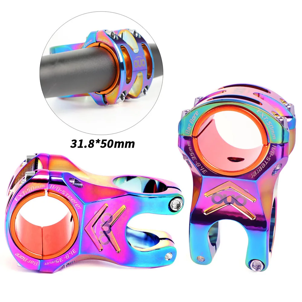 OUO الجبلية دراجة الجذعية دراجة المقود الجذعية 31.8/35 مللي متر CNC الجذعية دراجة 0 درجة 35/50 مللي متر طول مقود الناهض إندورو