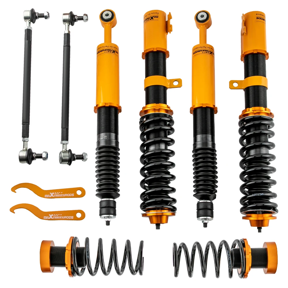 Lowering Kit Adjustable Height Coilovers Shock Absorber Kits For Toyota Yaris 2006 2007 2008 2009 2010 2011 Front Rear