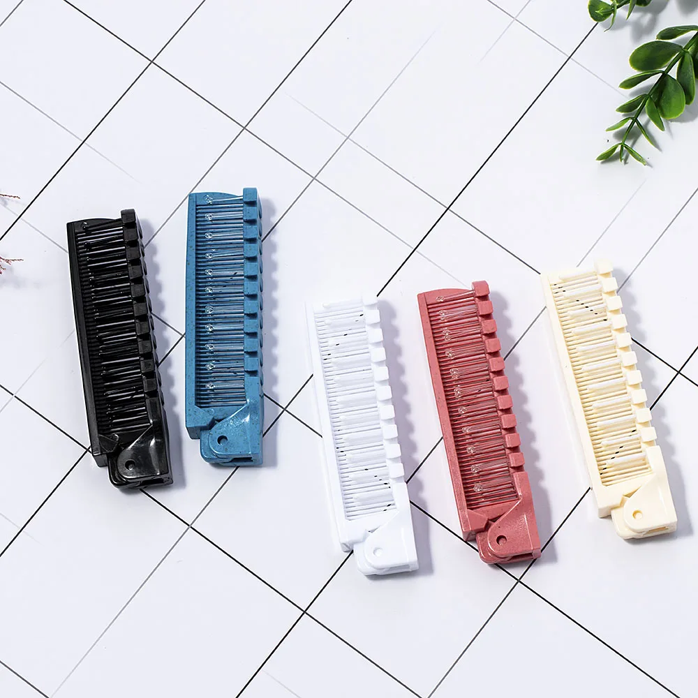 1 Pcs Portable Travel Hair Comb Brush Foldable Massage Hair Comb Anti Static Hairdressing Styling Tool Women Personality Hairpin