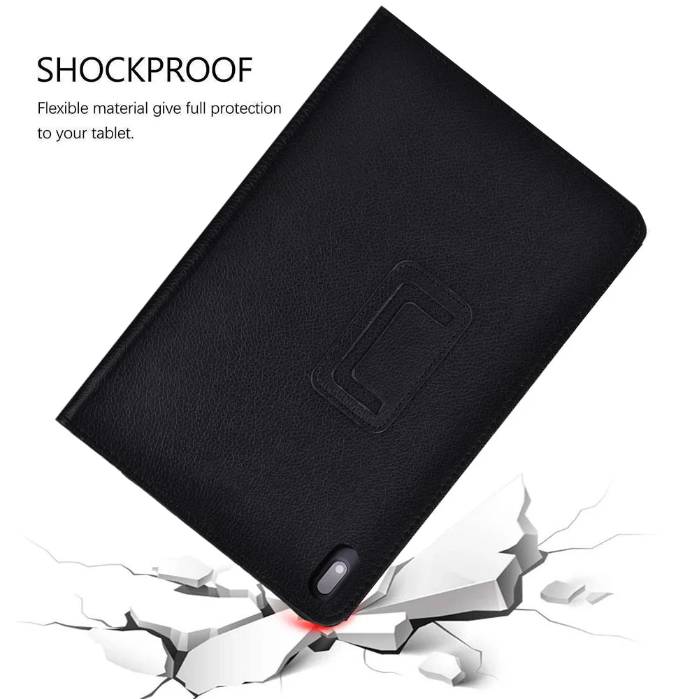 Чехол из искусственной кожи для Lenovo Tab E10 TB-X104F 10,1 дюйма, устойчивый к падению задняя крышка для планшета, мягкий чехол-подставка + клавиатура Bluetooth + стилус