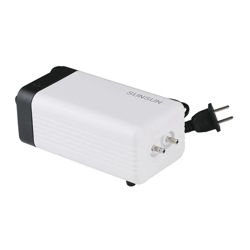 SUNSUN CT Series Aquarium Aerator Ultra Silent Aquarium Air Pump Air Compressor Oxygen Airpump Single & Double Outlet