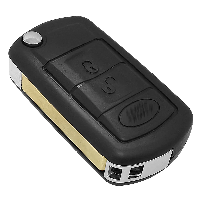 XNRKEY for Land Rover Range Rover Sport LR3 Discovery 3 Buttons Remote Flip Car Key PCF7941Chip 433Mhz With Yellow Battery