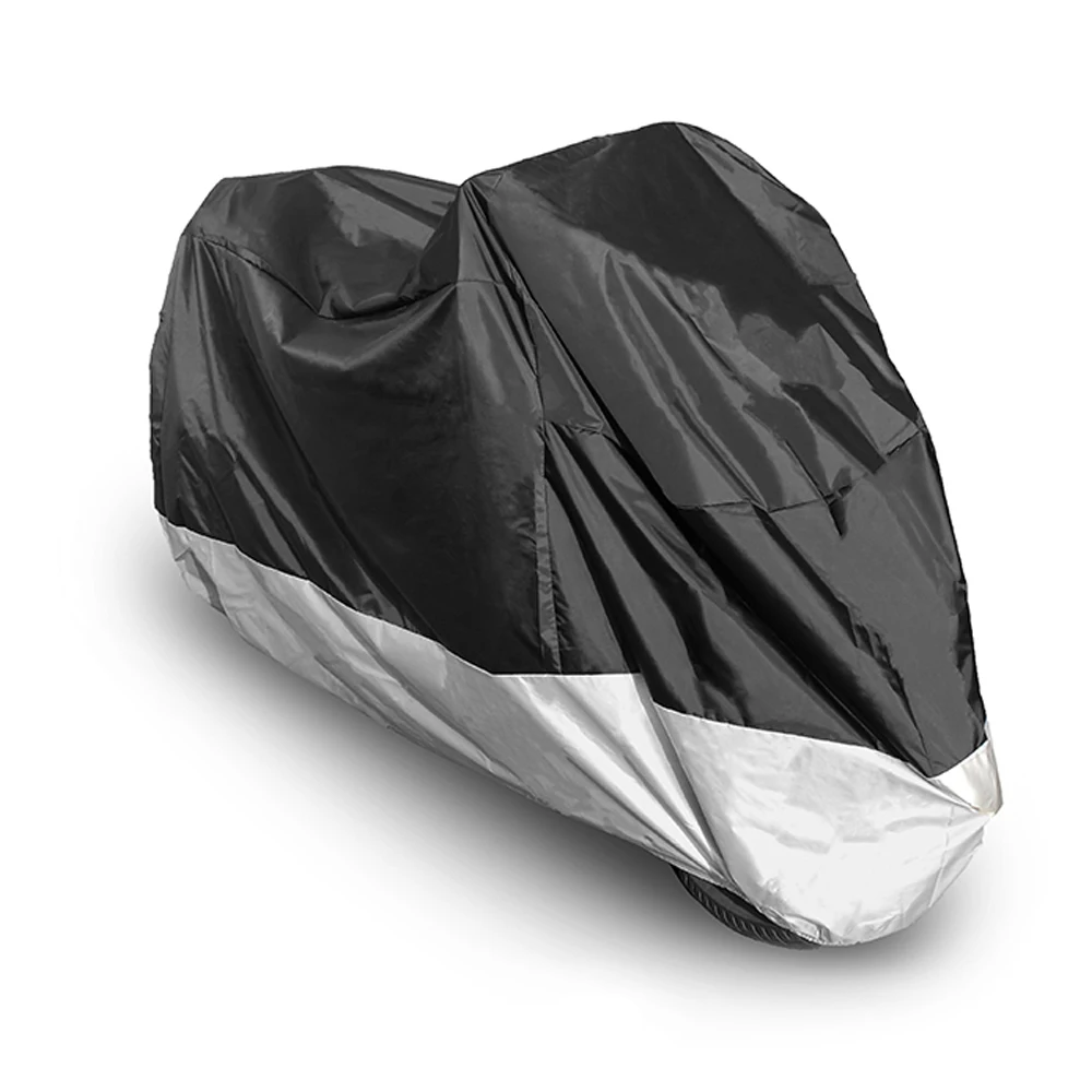 M/L/XL/XXL/XXXL 210D Rain Dust Motorcycle Cover Outdoor UV Waterproof All Season Protective Scooter Motorbike For Harley Honda Y