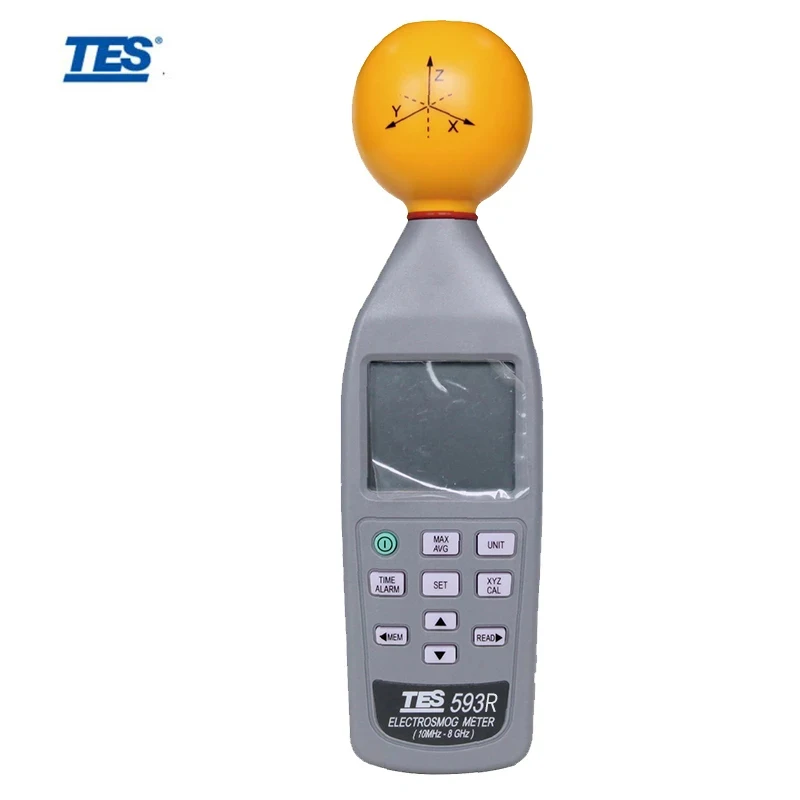 TES-593R rechargeable EMF Radiation ElectroSmog Meter Tester 3 Axis Isotropic Measurements