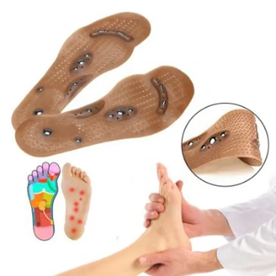 

2Pcs Slimming Insoles Foot Massage Magnetic Massage Insole Physiotherapy Therapy Acupressure Massage Insole Foot Massage Tool