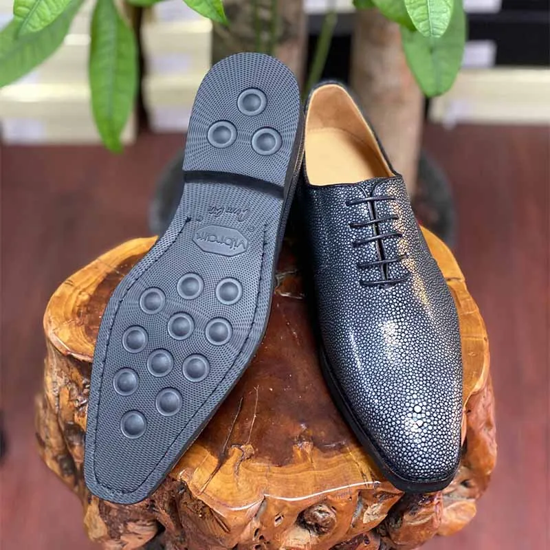 Sipriks Luxury Stingray Skin Dress Oxfords Shoes Mens Fashion Wedding Wear Shoes Italian Goodyear Welted Gents Suits Business 44