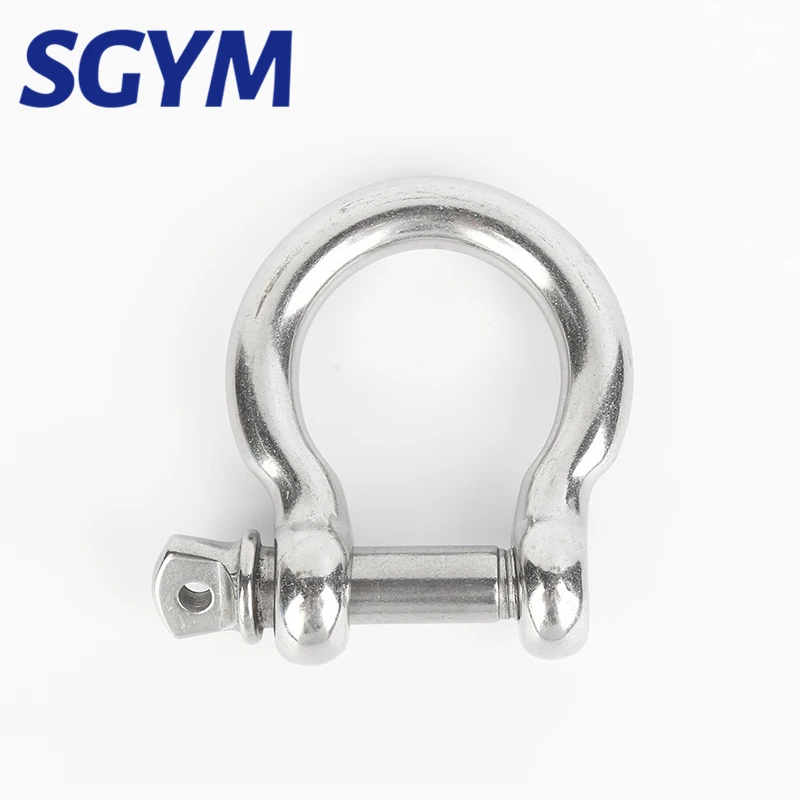 304 Stainless Steel Shackle Bow U-type High-Strength Lifting Ring Buckle Connection Fixed Chain M4 M5 M6 M8 M10 M12 M14 M16