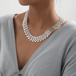 Punk Short Choker Necklace for Women Steampunk Thick Chains Necklace on the Neck Gothic Fashion Jewelry 2021Collier Femme Collar