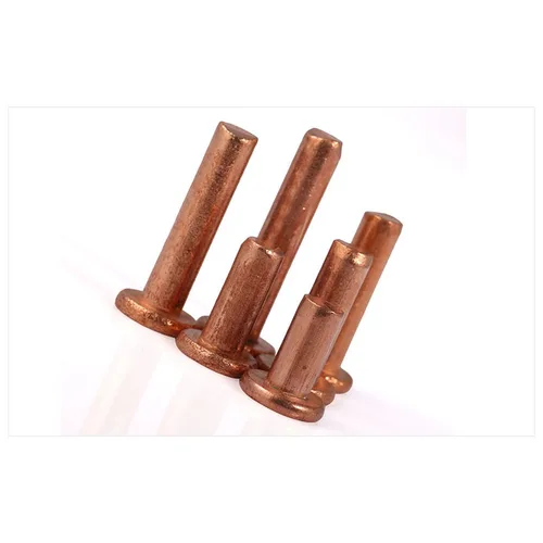 Imagen 2 del producto Remaches sólidos de cobre, cabeza plana, GB109, M1.5, M2.0, M2.5, M3, M4, M5, M6, M8