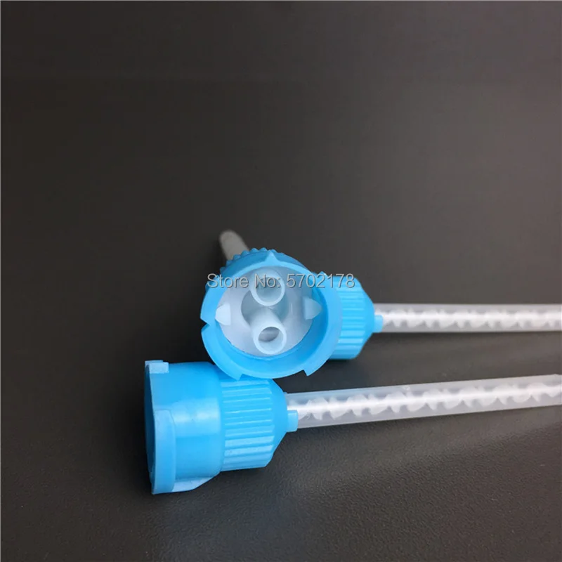 500pcs 1:1 Mixer Mixing Nozzle Applicator Adhesive Mixing Nozzle Mixing Ratio Epoxy Resin Acrylic Adhesive Mixed Tube