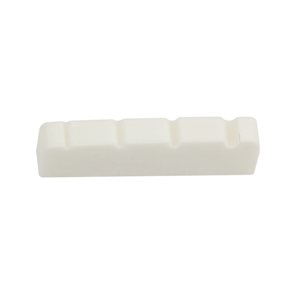 38mm BEIGE Slotted Bone Nut Replacement For 4-String Electric Bass Guitar