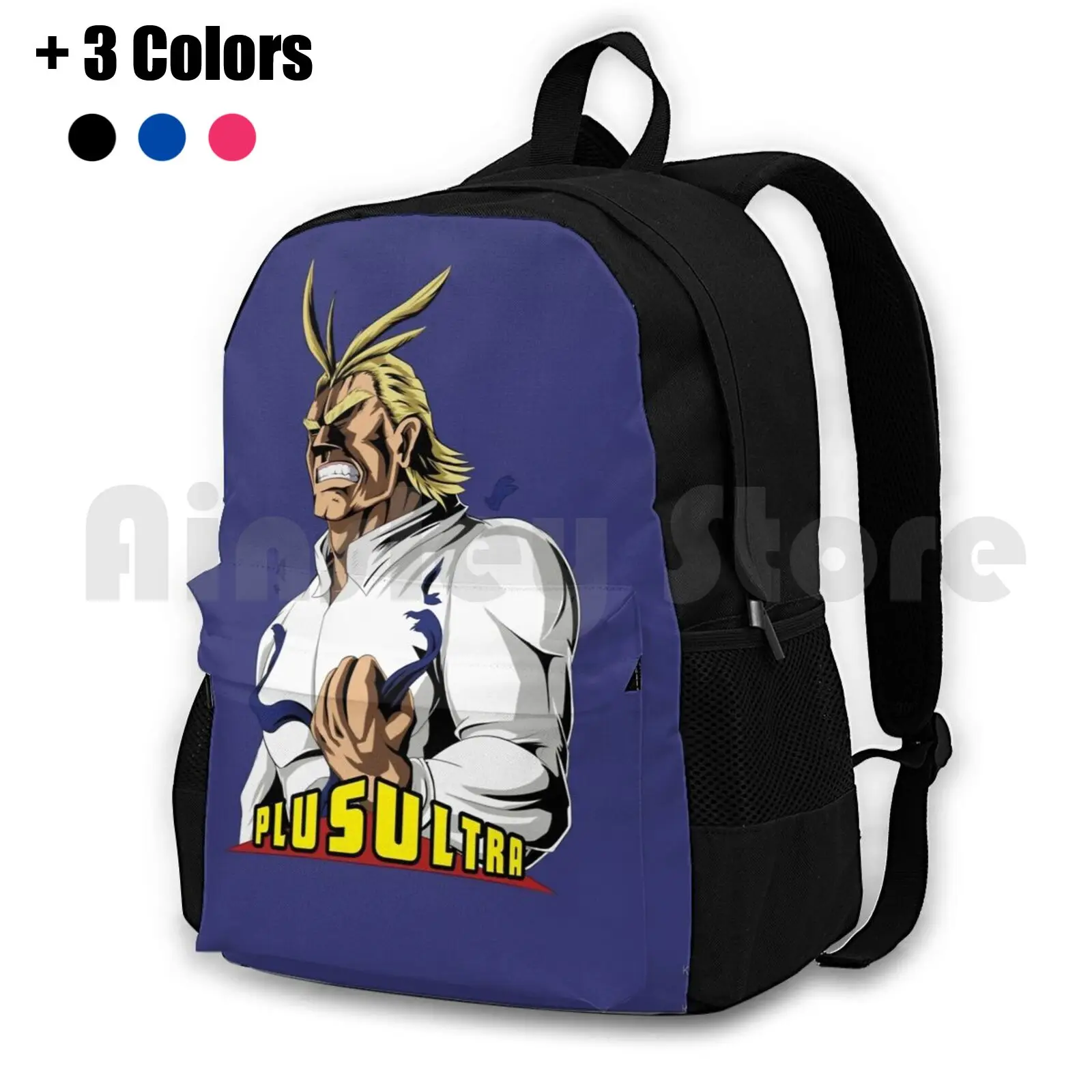 Plus Ultra! Outdoor Hiking Backpack Waterproof Camping Travel All Might Kaislair Momentai Anime Manga Superhero