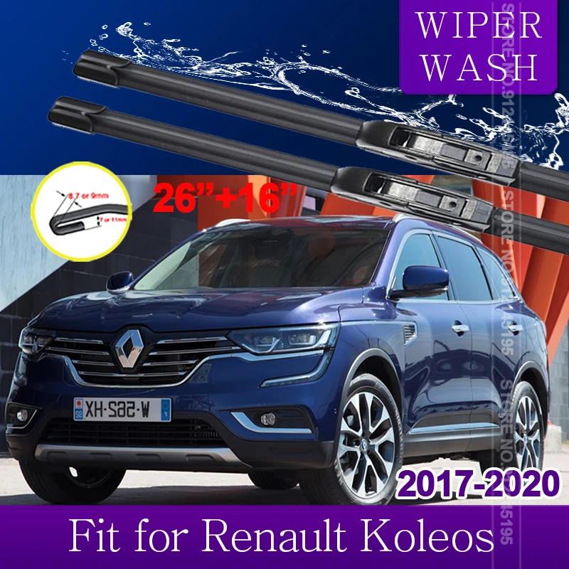 

Car Wiper Blades for Renault Koleos 2017 2018 2019 2020 Samsung QM6 MK2 Front Windscreen Windshield Wipers Car Accessories