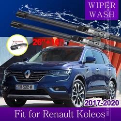Car Wiper Blades for Renault Koleos 2017 2018 2019 2020 Samsung QM6 MK2 Front Windscreen Windshield Wipers Car Accessories