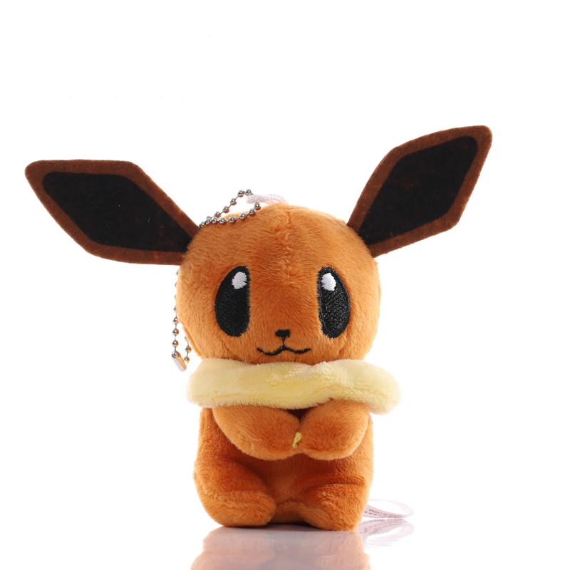 البوكيمون ألعاب من القطيفة 4 '' Sylveon Vaporeon Espeon Umbreon Glaceon Eevee Jolteon أفخم قلادة محشوة اللعب دمية للأطفال هدايا