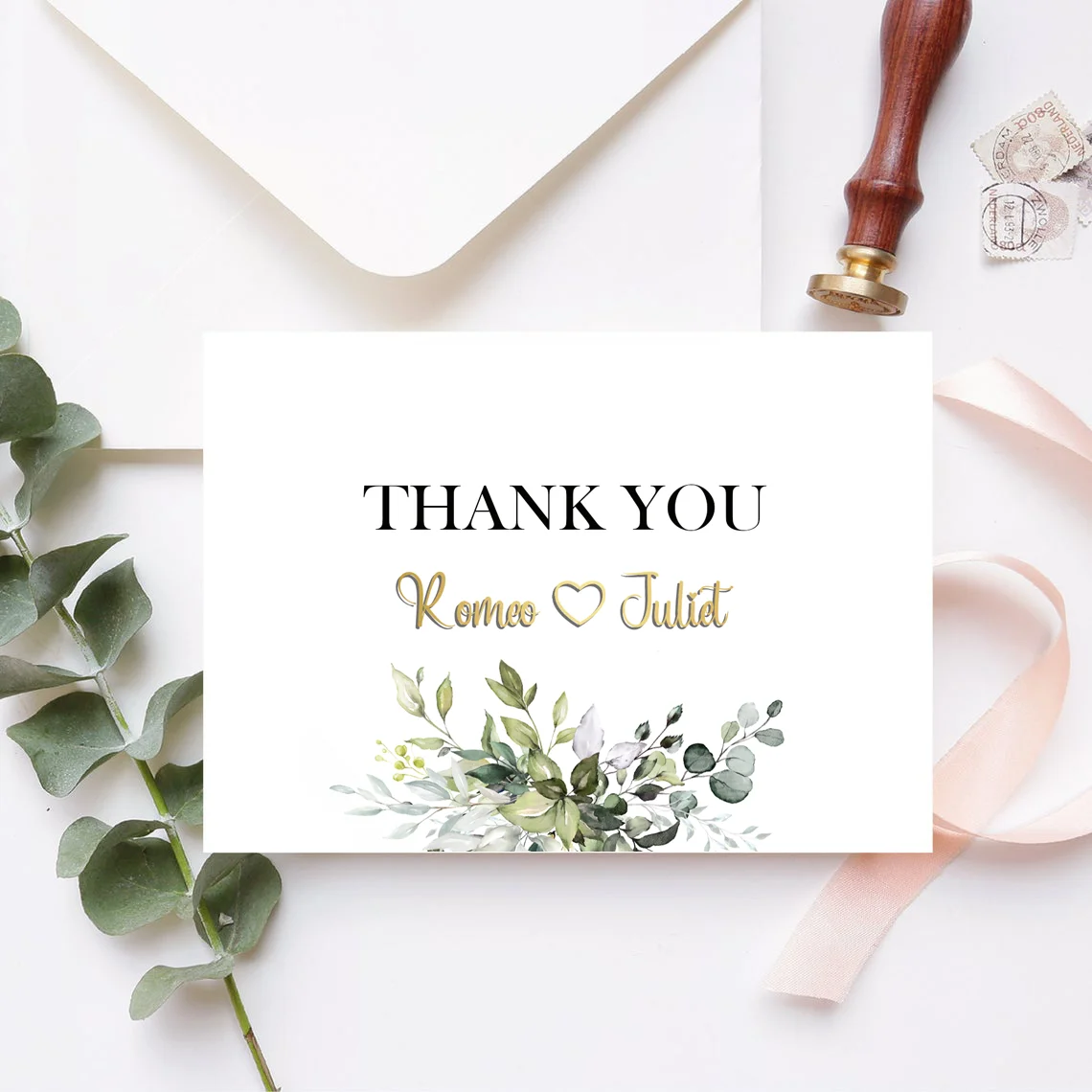 

Personalized Thank You Cards for Couples, Mr and Mrs Stationary, Wedding Gifts for Couple, Engagement Thank You, C