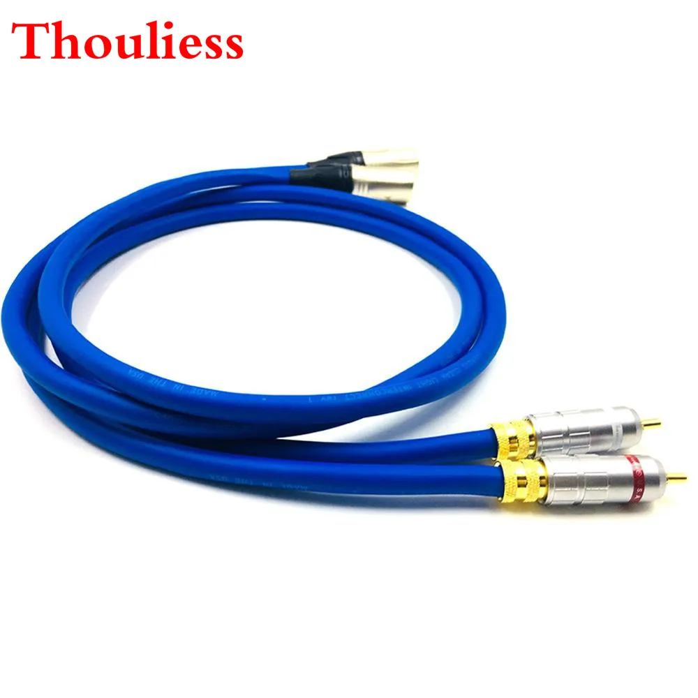 

Thouliess Pair Type-016 RCA to XLR Male to Male Balacned Audio Interconnect Cable XLR to RCA Cable with CARDSA Clear-Light-USA