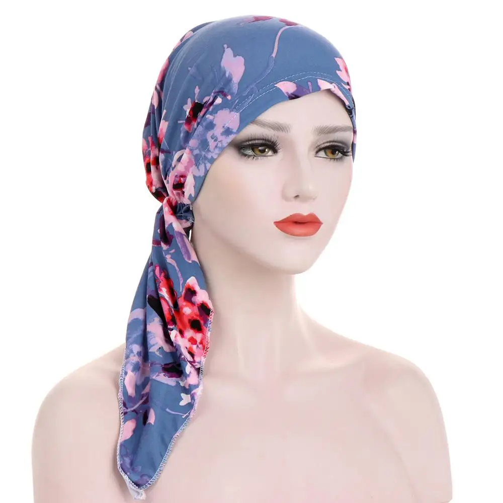 2020 New fashion Muslim hijab caps for women Leopard print arab wrap head scarf hijab underscarf caps turbante mujer