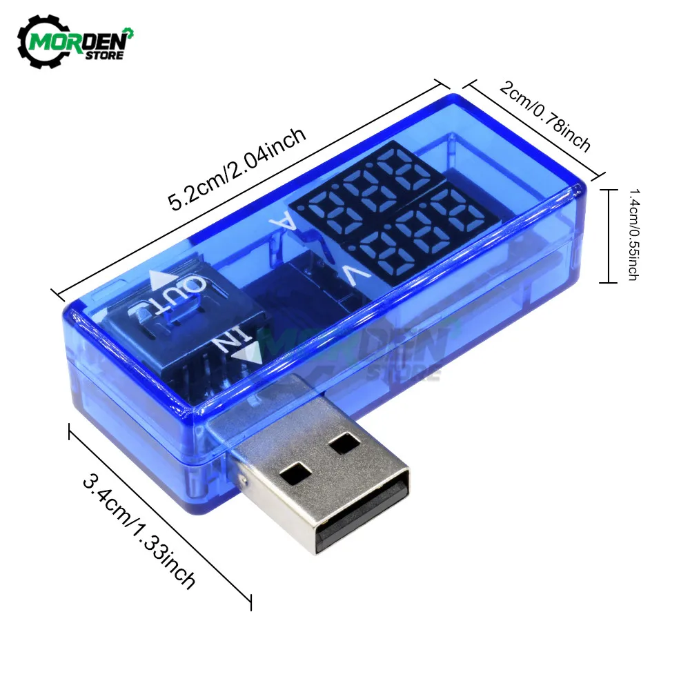 Dual LED Digital Voltmeter Ammeter Current Voltage Meter USB Charger Doctor Car Motorcycle Volt Amp Detector Tester