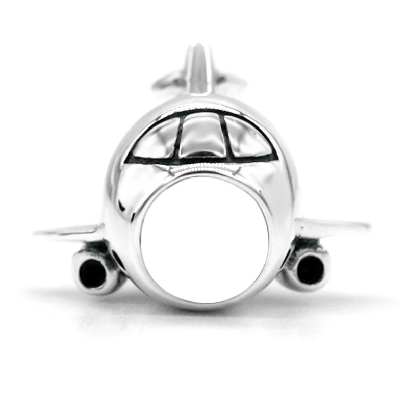 Vintage 925 Sterling Silver Airplane Bead Pendant for Pandora Bracelet Bracelet DIY