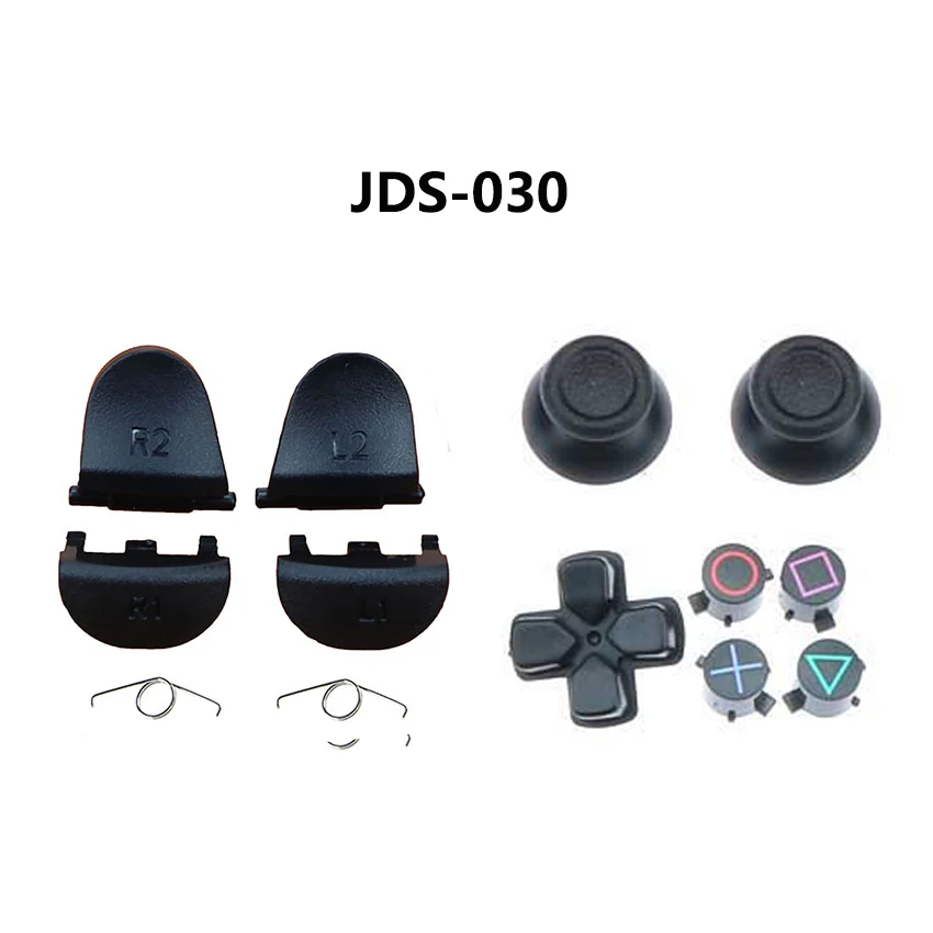 Jcd Dualshock 4 ps4 proスリムコントローラー,JDM-010/011 JDS-040 / 030 dpad l1 r2r2トリガーボタンアナロググリップキャップカバー