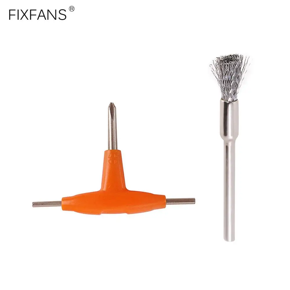 

Mini Vape Tool Kit Coil Cleaning Brush with T Shape Hexagon & Cross Head Screwdriver for RDA RBA RTA Vaper DIY Hand Tools