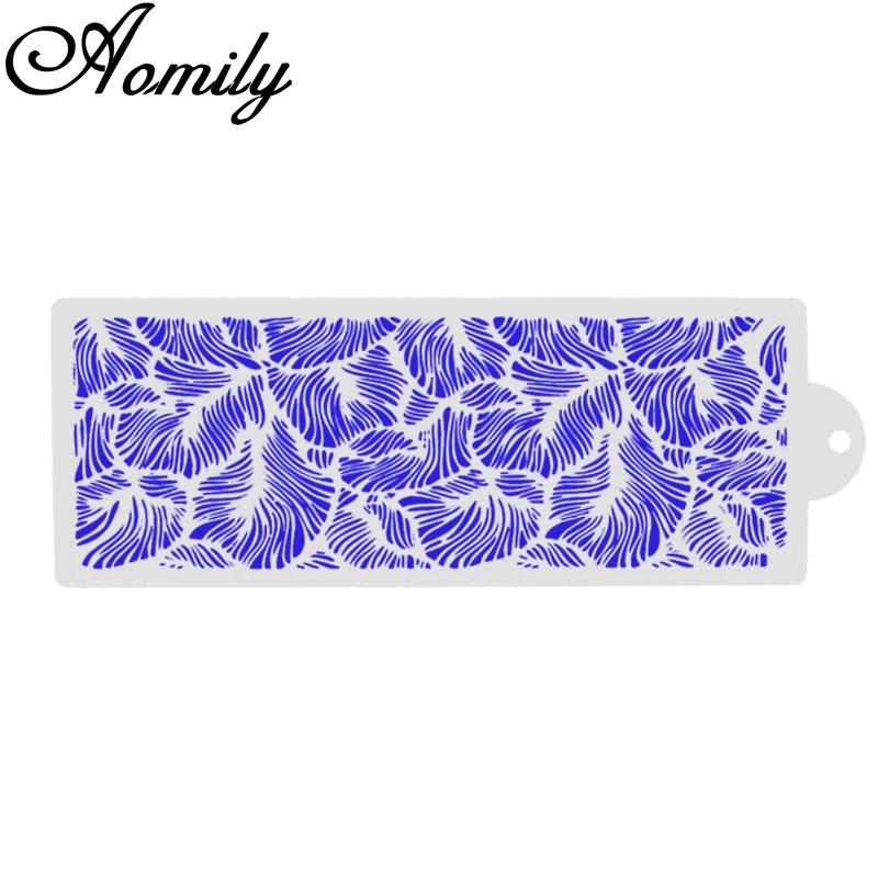Amoliy Lace Cake Spray Stencils Powdered Sugar Sieve Painting Template Stencil Fondant Mold Pattern Printing Pastry Molds Baking