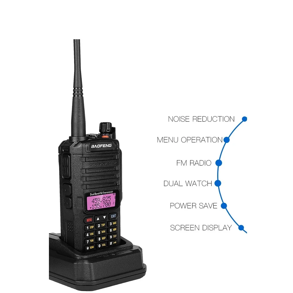 2020 New Baofeng UV-9R Plus Waterproof IP67 Walkie Talkie 10w High Power CB Radio Ham UV 9R Portable Two Way Radio Hunting UV9R