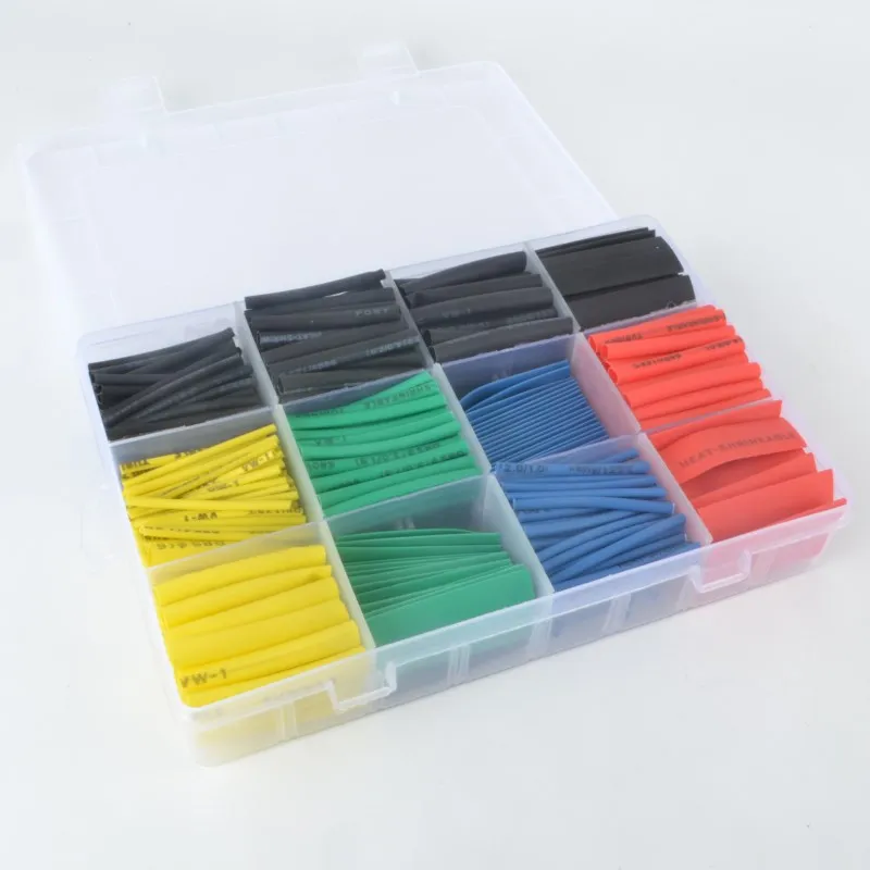 

560PCS Heat Shrink Tube Assortment Wrap Electrical Insulation Cable Tubing Polyolefin Cable Insulation Sleeving Tubing Set