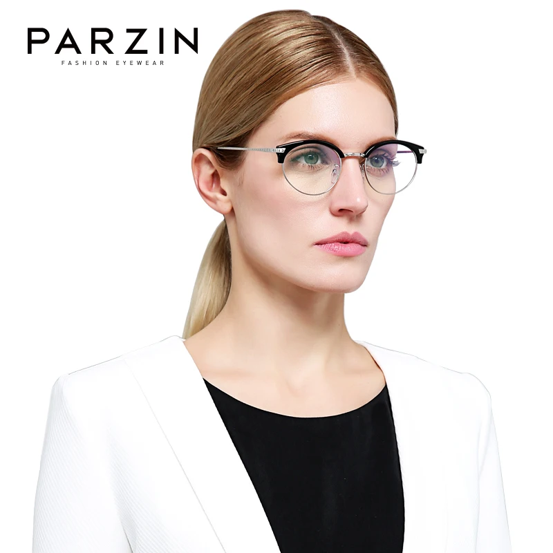 

PARZIN TR90 Glasses Women Frame Myopia Optical Fashion Computer Fake Glasses Men Eyeglasses Frames Clear Lunette De Vue