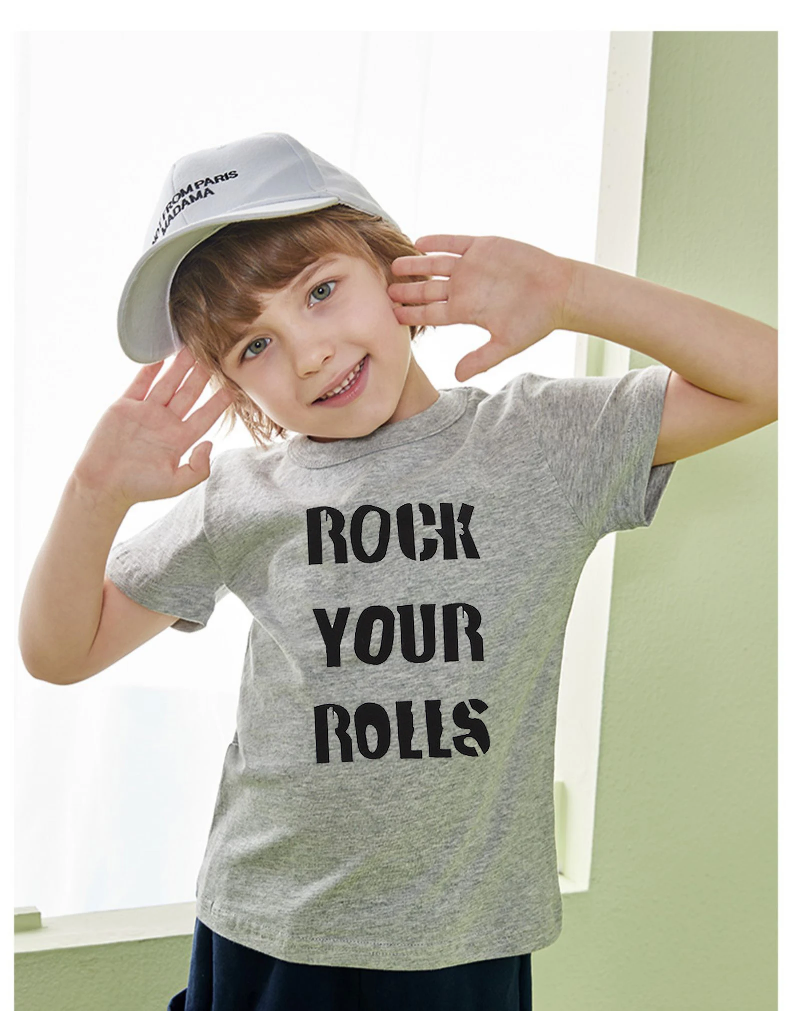 2024 New Fashion Casual Cotton Letter Printing Children\'s T-Shirt Bottoming Shirt Boys Clothes Girls Clothes  Baby Boy T-Shirt