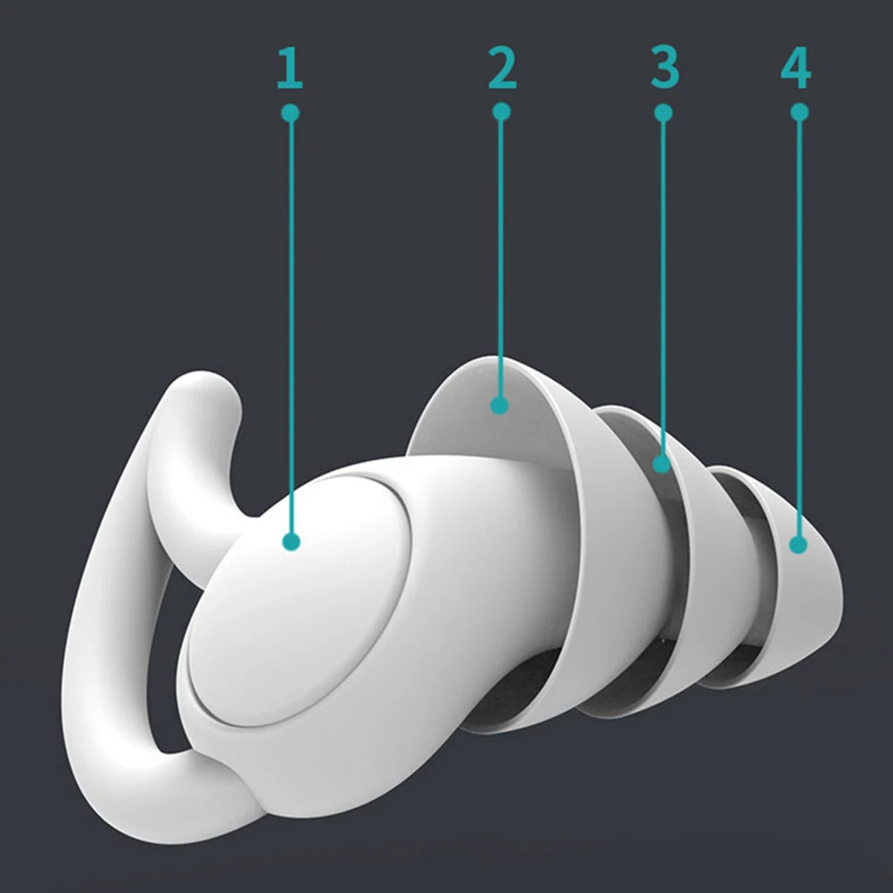 Auricolari subacquei impermeabili studente sonno tappi per le orecchie in Silicone riduzione del rumore attrezzatura da nuoto accessori per piscina