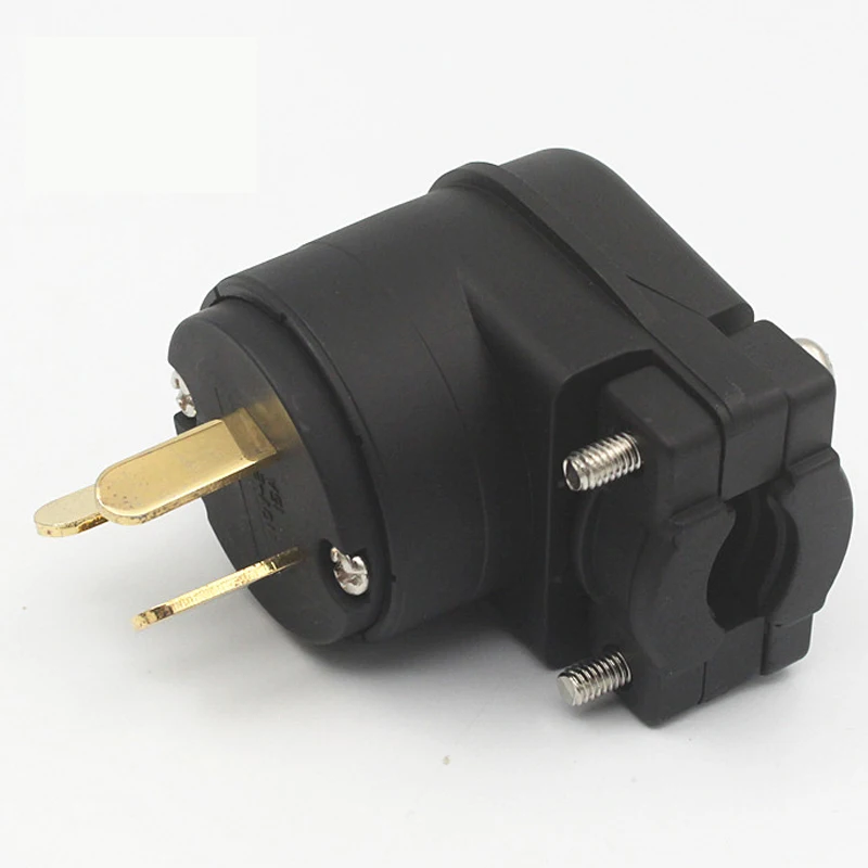 Hi-End 90องศาทองSchuko/US/AUปลั๊กIEC Connector Diy Hifiเครื่องขยายเสียงลำโพงสายไฟAcสายปลั๊ก