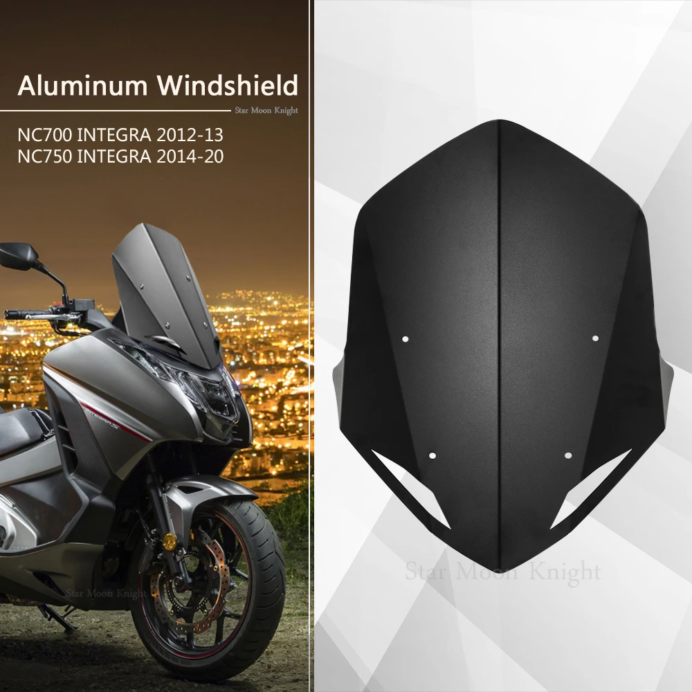 

For HONDA NC700 INTEGRA NC750 INTEGRA 2014-2020 Motorcycle Windshield Windscreen Cover Aluminum Alloy Wind Shield Deflectore