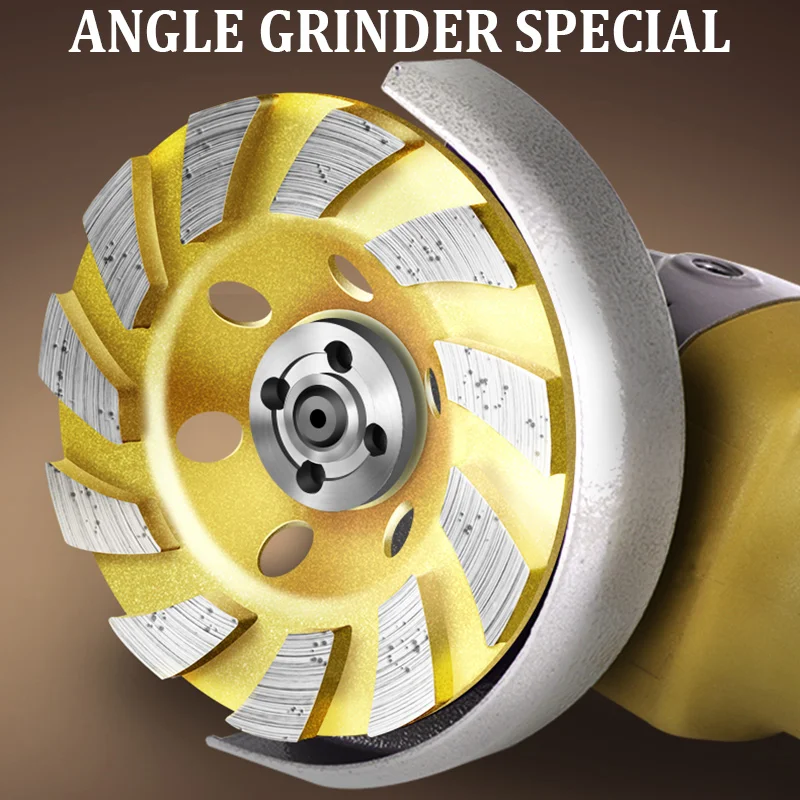 100x22.23X7mm Angle Grinder Diamond Grinding Cup DIsc Bowl Wheel For Polishing Stone Marble Granite Masonry  for Angle Grinder