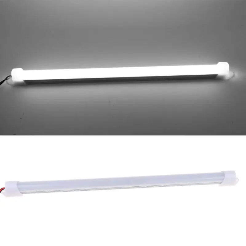 Newesoutorry LED قطاع أضواء ، 1x سيارة LED مصلحة الارصاد الجوية الداخلية ضوء بار أنبوب مصباح شريط التنغستن قارب قافلة متنقل 12 فولت