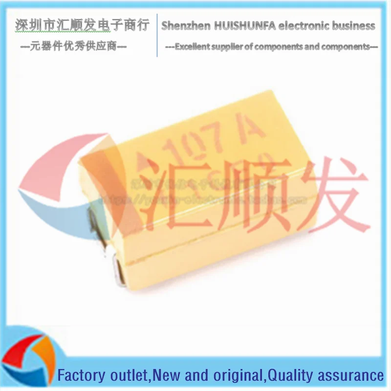 10PCS1!!!!!! Ban Đầu Xác Thực SMD Tụ Tantalum 6032C 10V 100UF ± 20% TAJC107M010RNJ