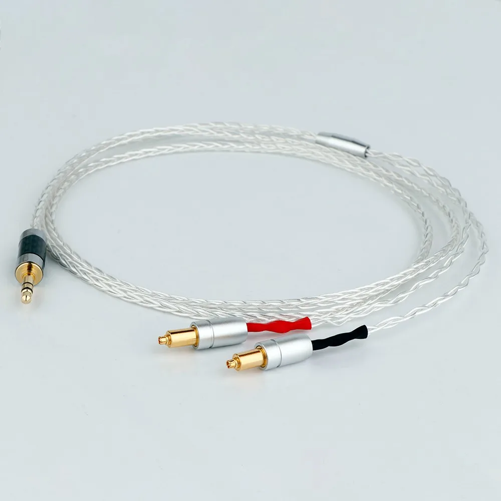 

Preffair 8Core 7N OCC Black Braided Earphone Cable For Shure SRH1540 SRH1840 SRH1440 Headphone