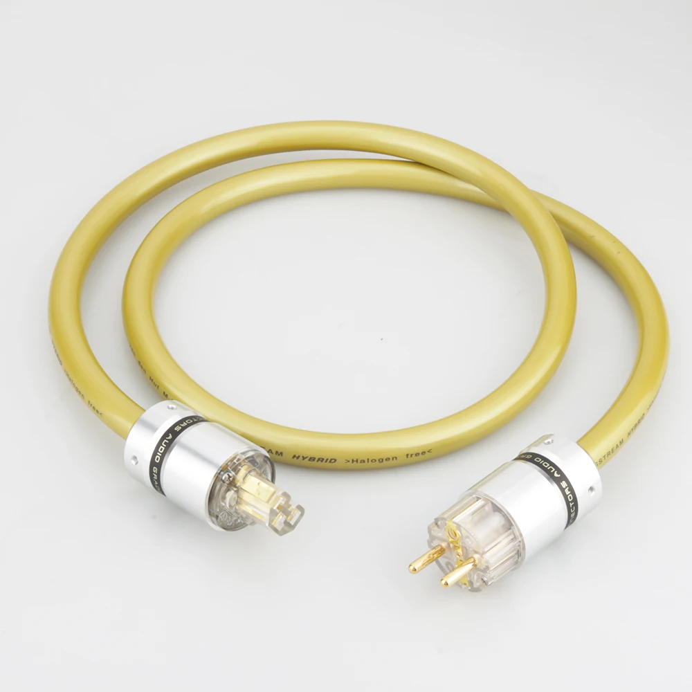 VDH M.C the Mainsstream Hybrid Halogen Free Schuko Power Cable Aluminium Schuko Plug Cord Power Line CD AMP Hifi